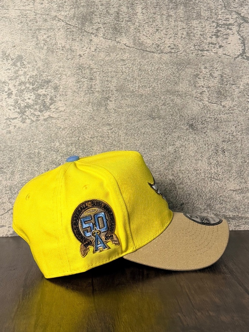 New Era 9FORTY A-Frame MLB Winged-A LA Angels 50th Anniversary Snapback Hat NWT - Picture 2 of 9